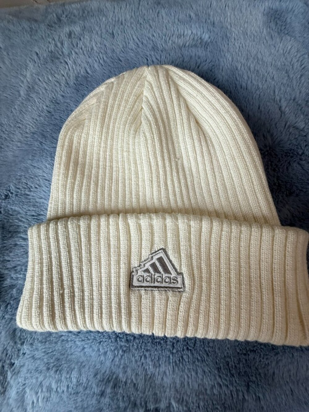 adidas Women's Altitude Beanie – Cuffed Knit Cream Hat